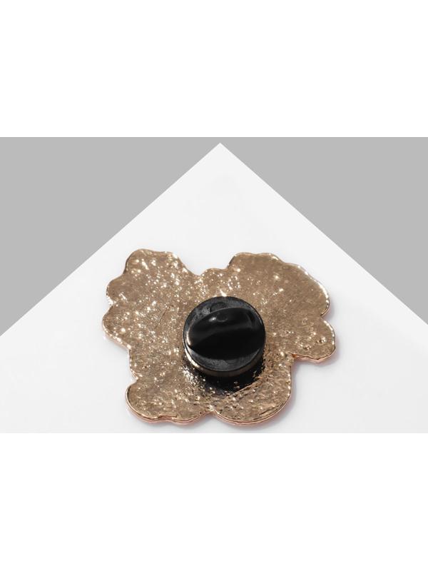 Значок F*ck Off, цвет чёрный в золоте