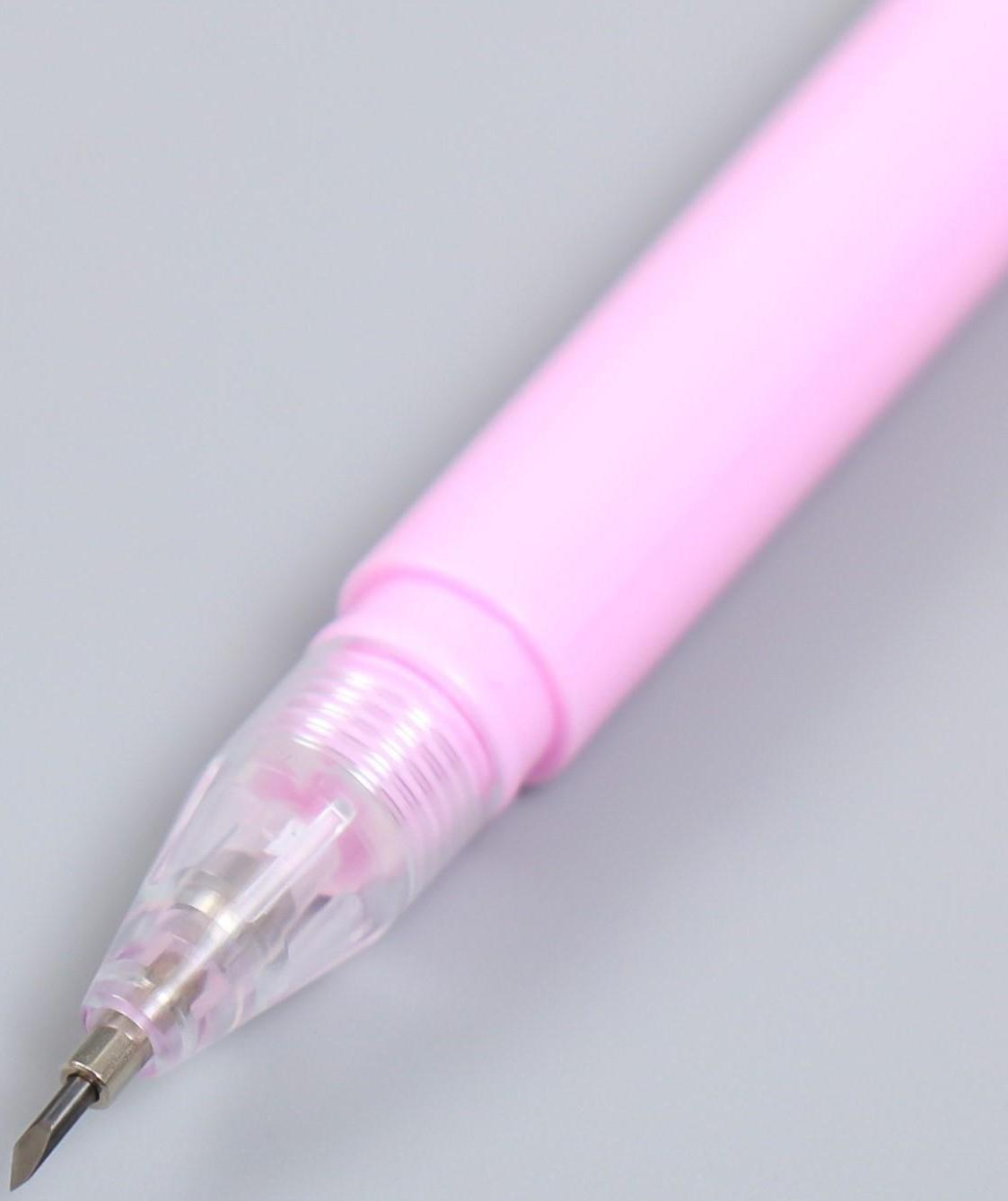 Нож для бумаги + ручка гелиевая двусторонний 