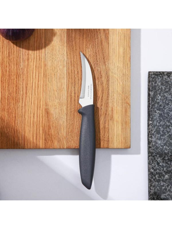 Нож кухонный Tramontina Plenus, для овощей, лезвие 7,5 см, цвет серый