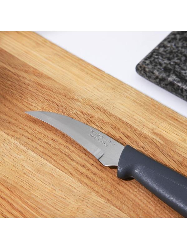 Нож кухонный Tramontina Plenus, для овощей, лезвие 7,5 см, цвет серый