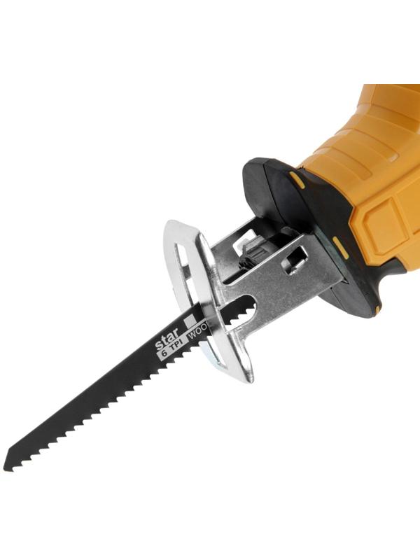 Пила сабельная аккумуляторная DEKO DKRS20-Li, 20 В, 2 Ач,2600 об/мин, ход 15 мм