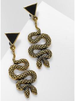 Серьги висячие со стразами 