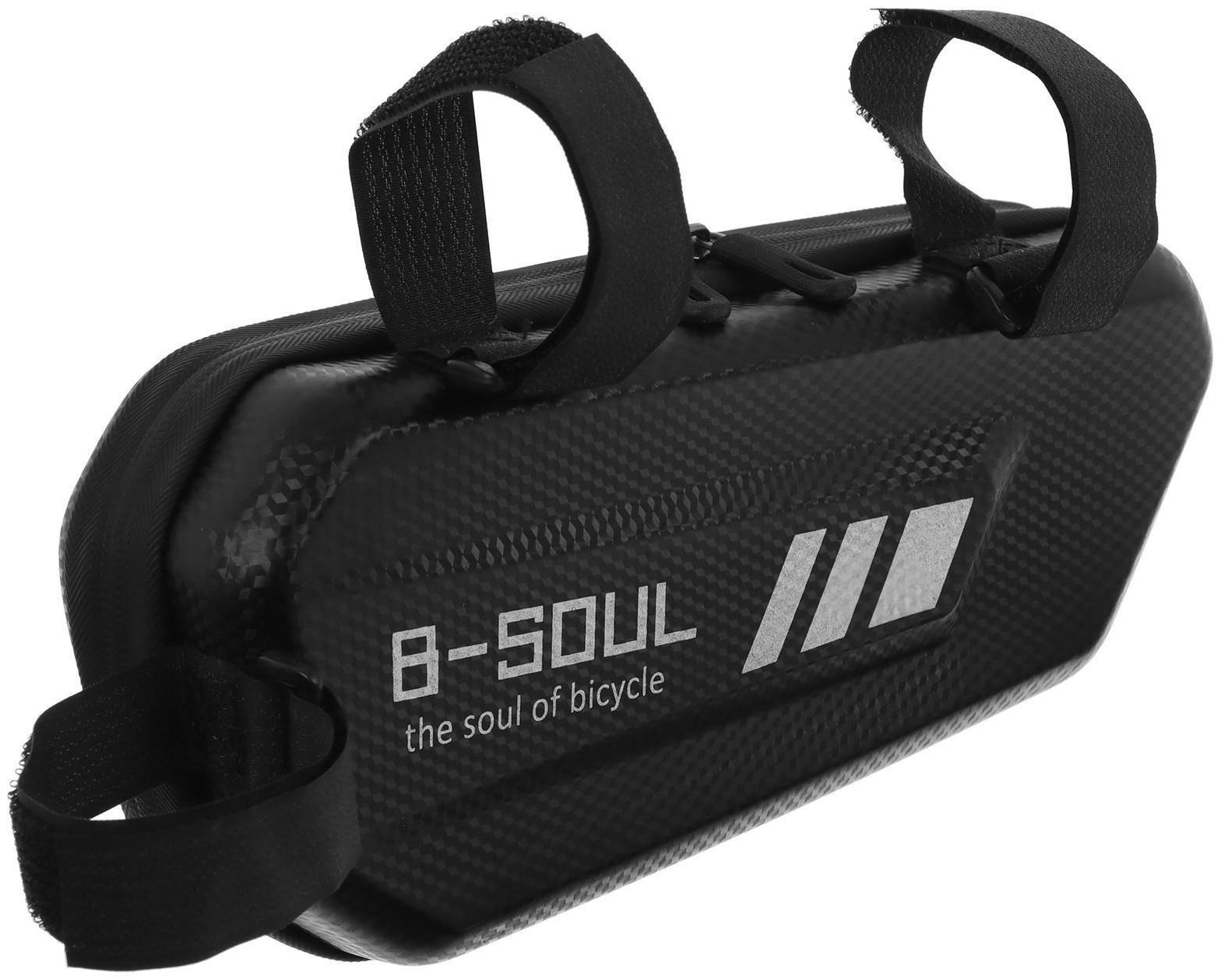 Велосумка под раму, жёсткая, цвет чёрный