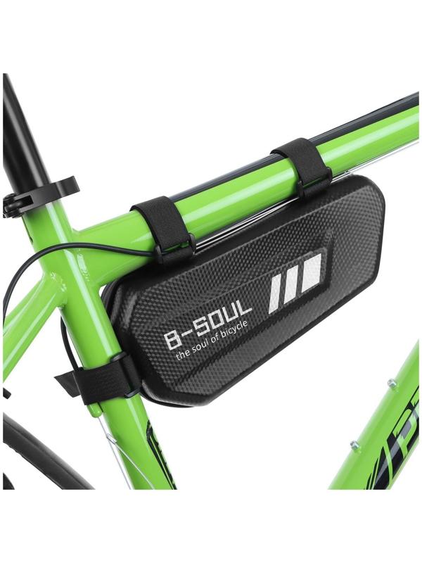 Велосумка под раму, жёсткая, цвет чёрный