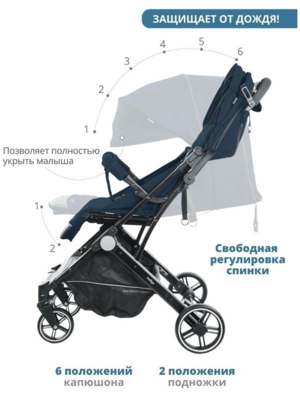 Коляска прогулочная Indigo TRIP, цвет синий