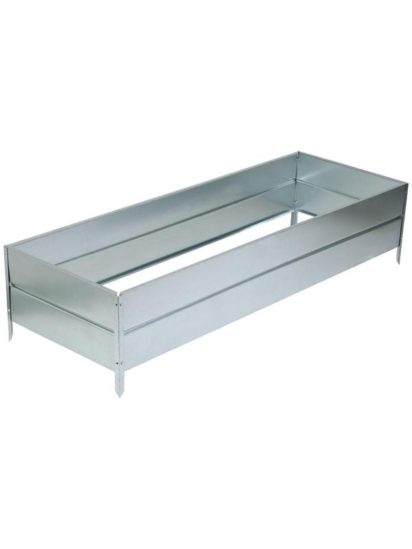 Грядка оцинкованная, 195 × 70 × 34 см, Greengo