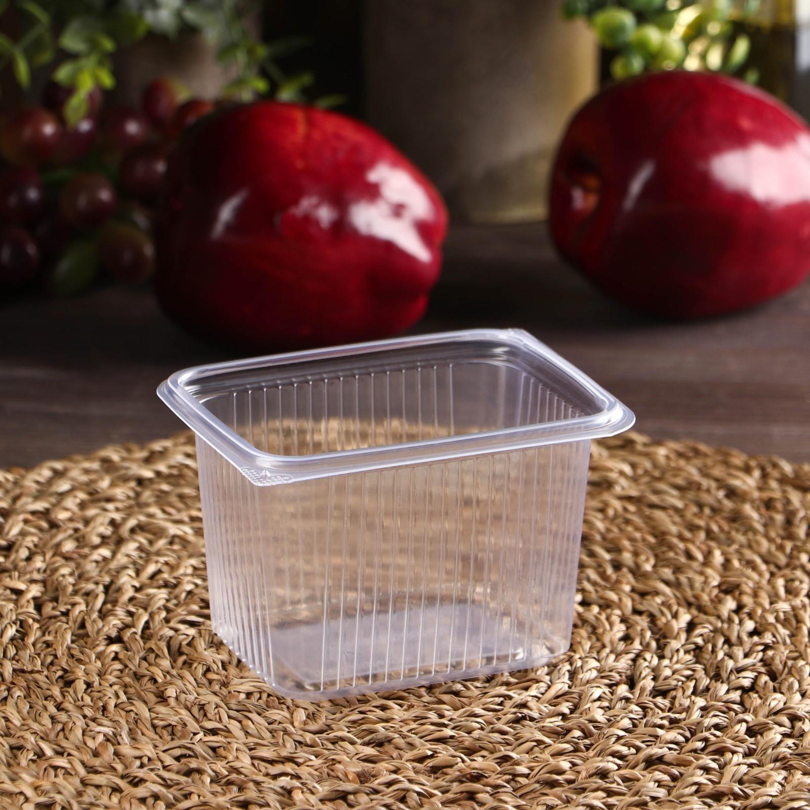 Контейнер одноразовый «Южуралпак», 115×90×72 мм, КР-12, 350 гр, цвет прозрачный