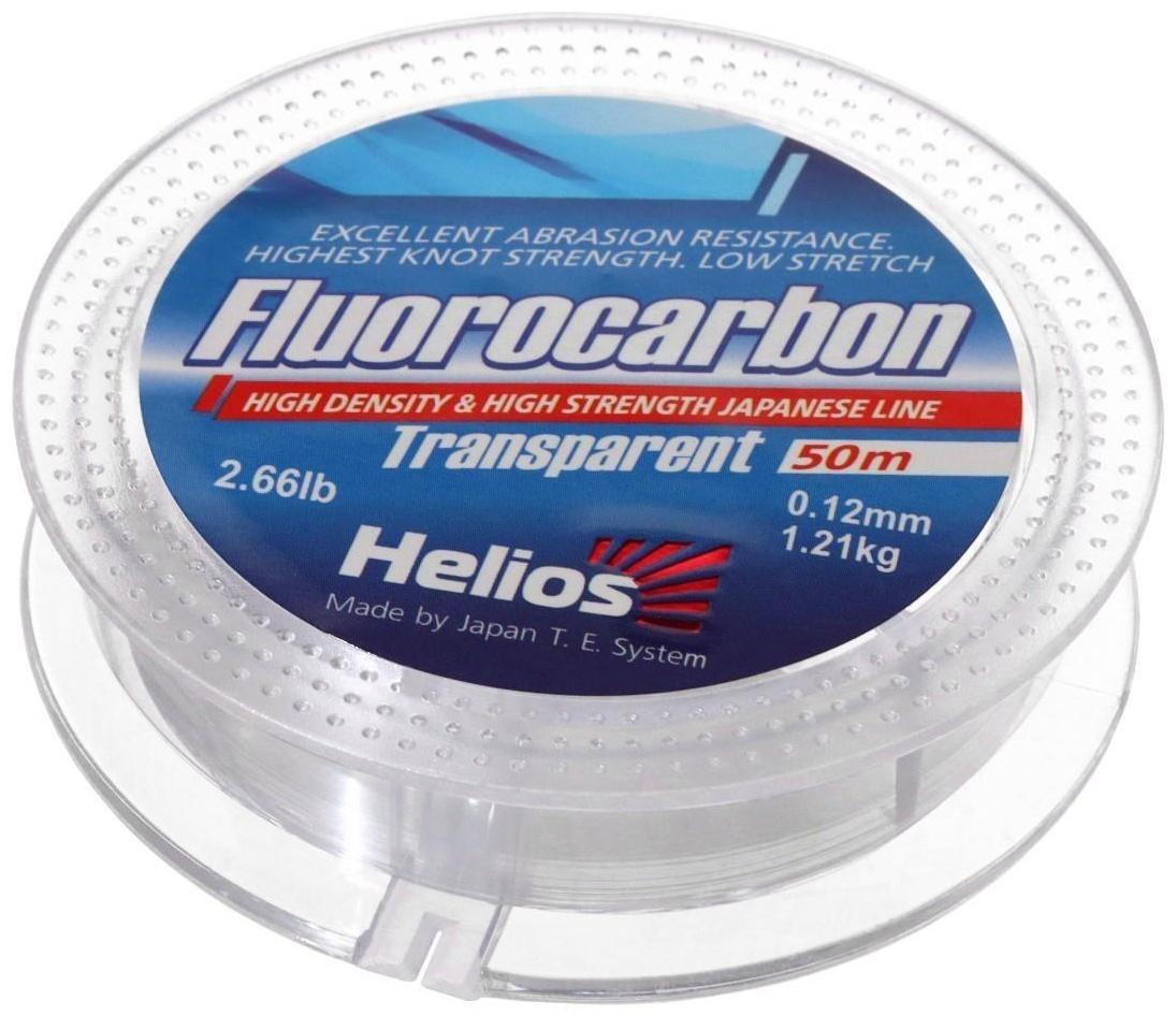 Леска Helios Transparent, диаметр 0.12 мм, тест 1.87 кг, 50 м, прозрачная