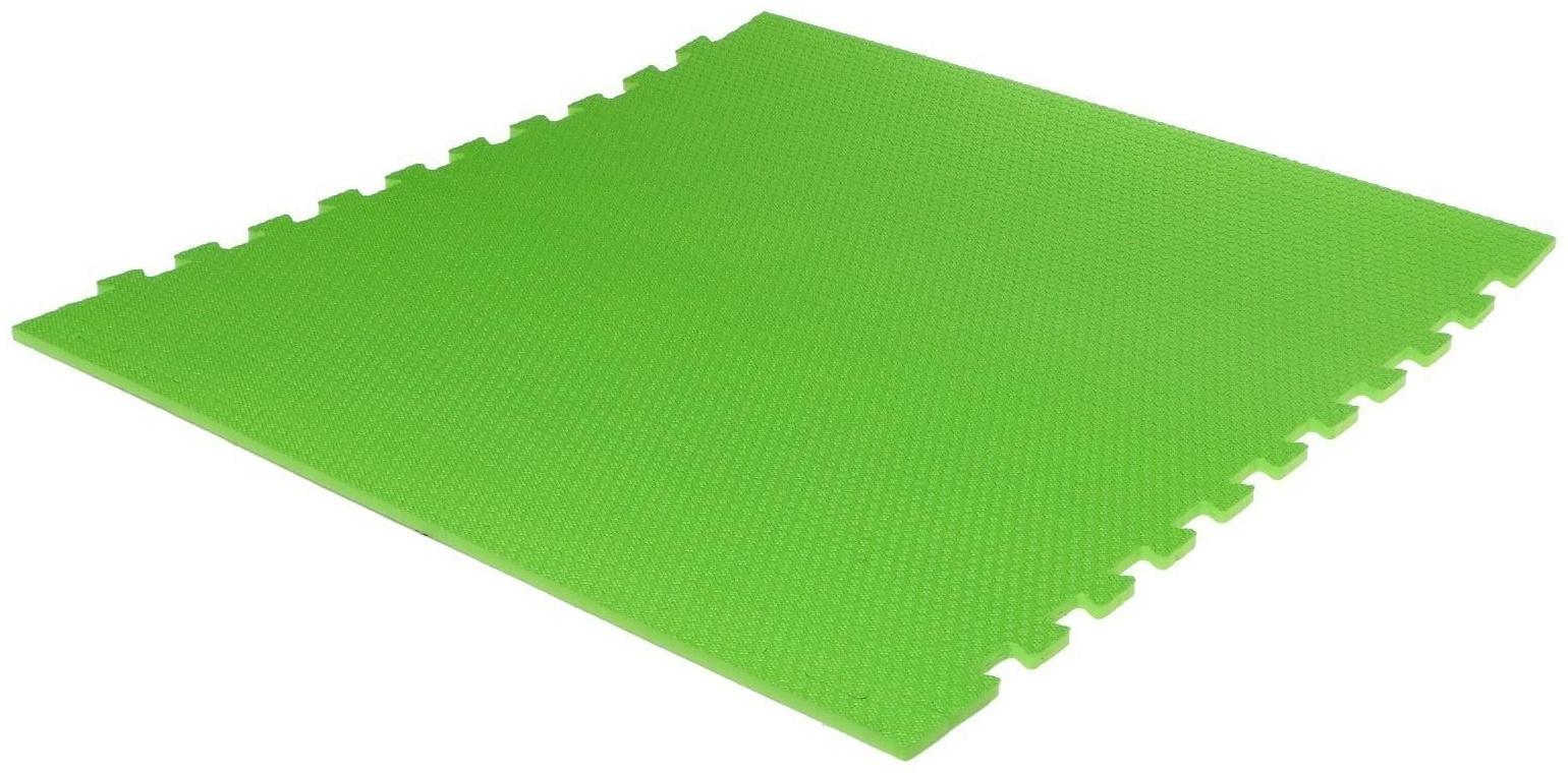 Мягкий пол универсальный «New-накат. Соты», цвет зелёный, 100 × 100 см, 14 мм, 30 шор