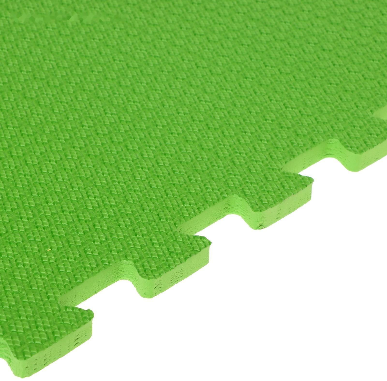 Мягкий пол универсальный «New-накат. Соты», цвет зелёный, 100 × 100 см, 14 мм, 30 шор