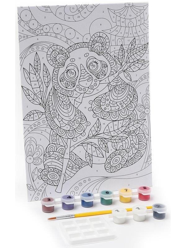 Картина по номерам для малышей «Панда»