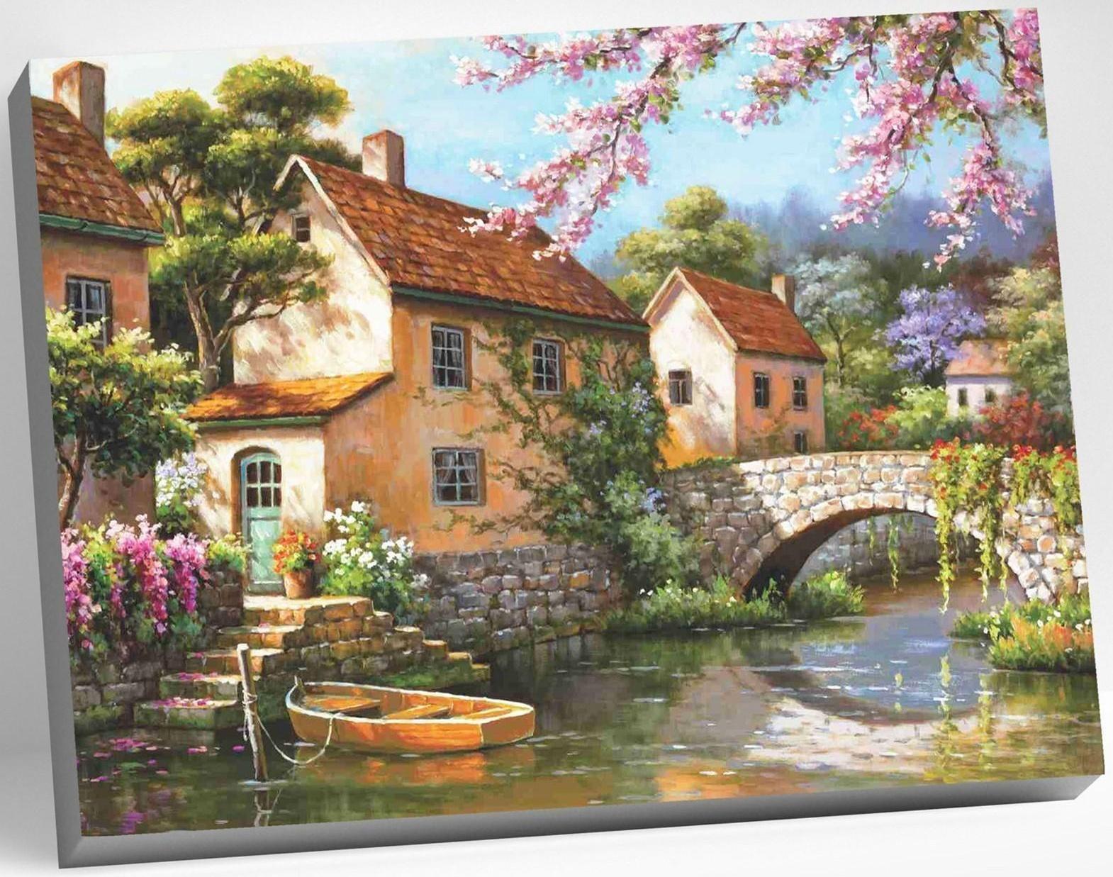 Картина по номерам 40 × 50 см «У канала» 24 цвета