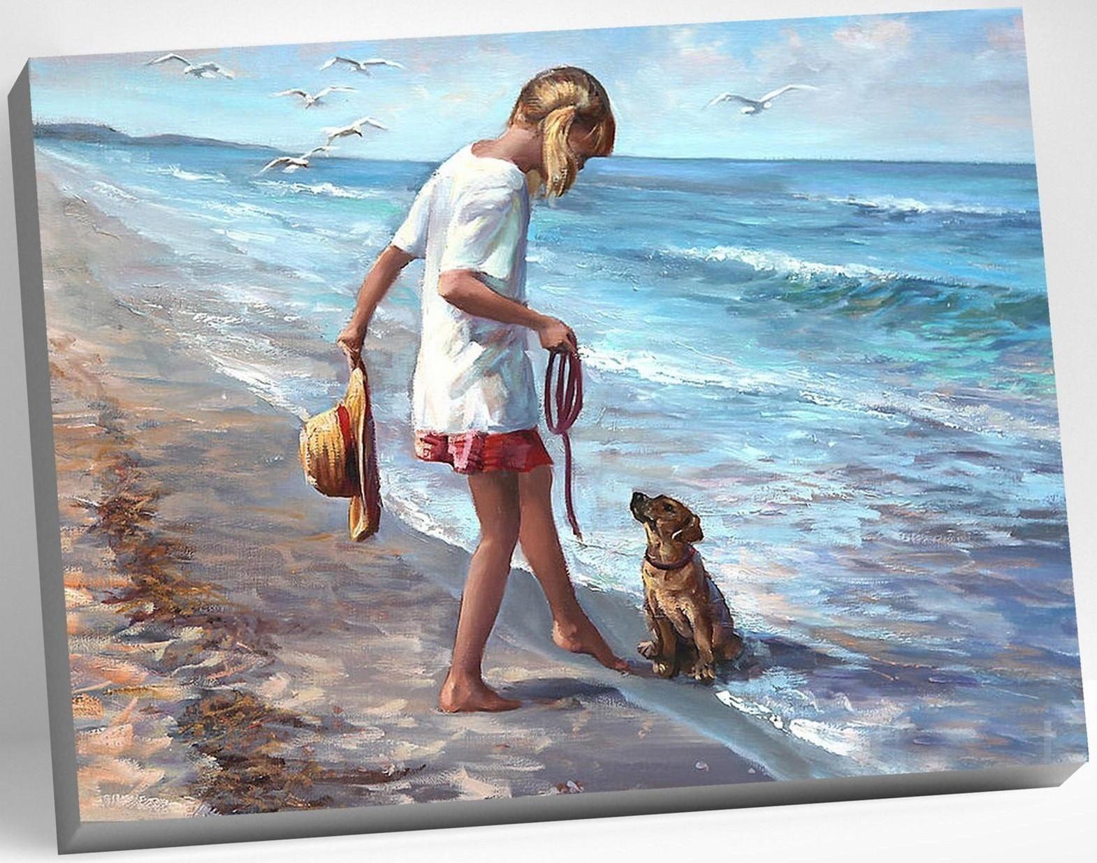 Картина по номерам 40 × 50 см «Ласковое море» 32 цвета