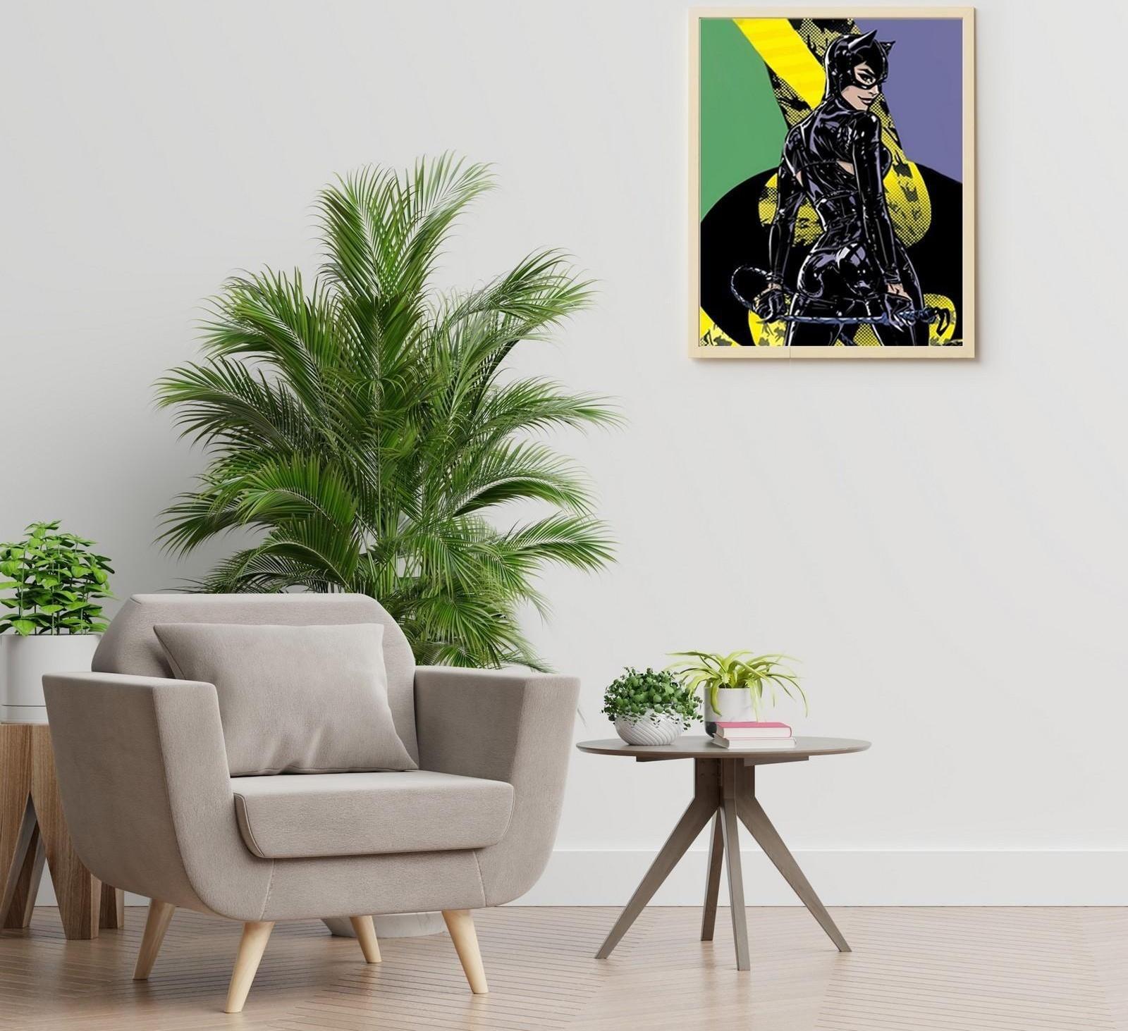 Картина по номерам 40 × 50 см «Поп арт. Женщина-кошка» (17 цветов)