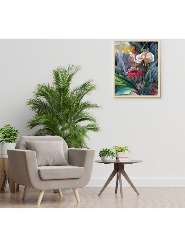 Картина по номерам 40 × 50 см «Тропическое искусство» 31 цвет