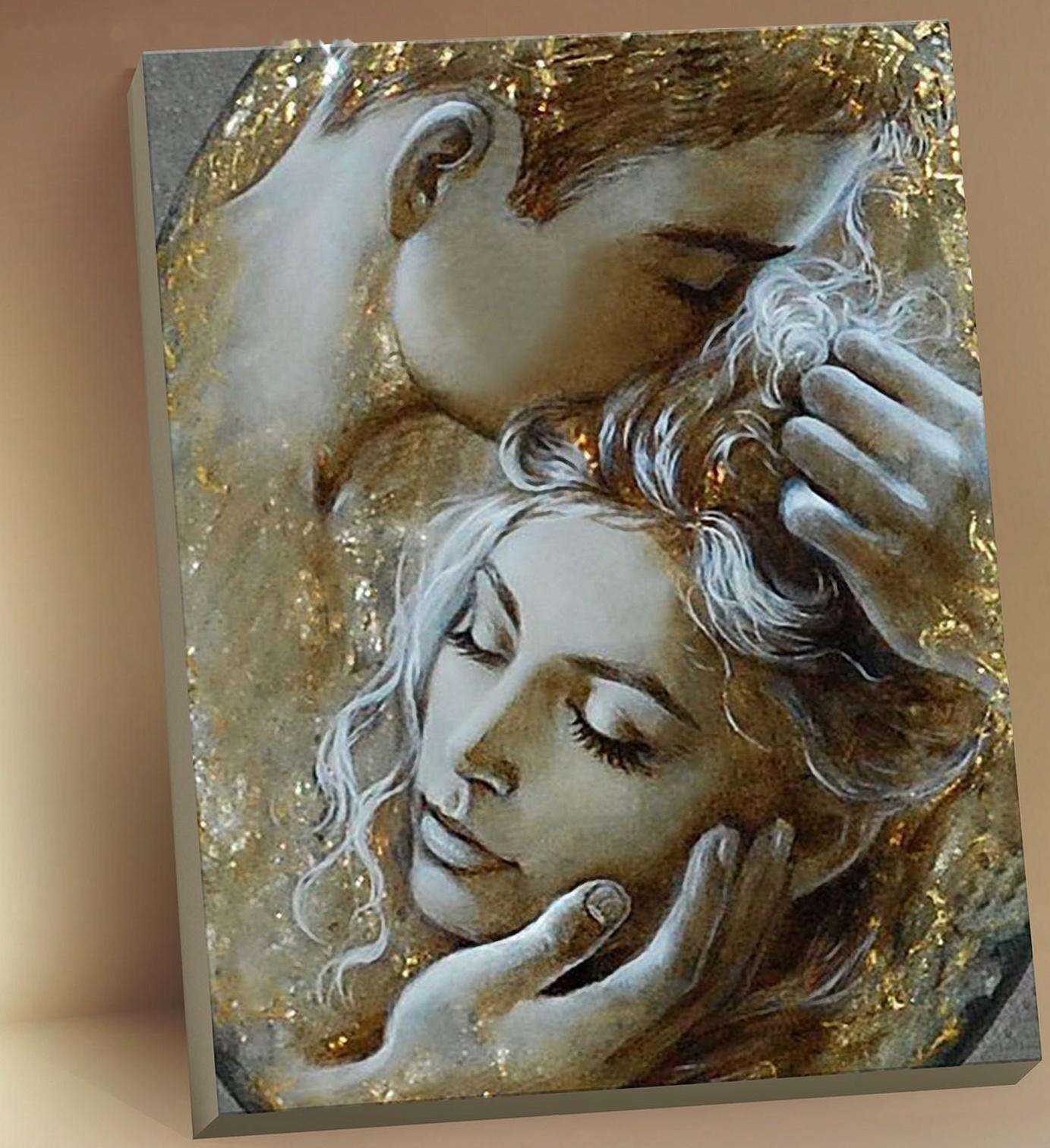 Картина по номерам с поталью 40 × 50 см «Необходимость присутствия» 17 цветов