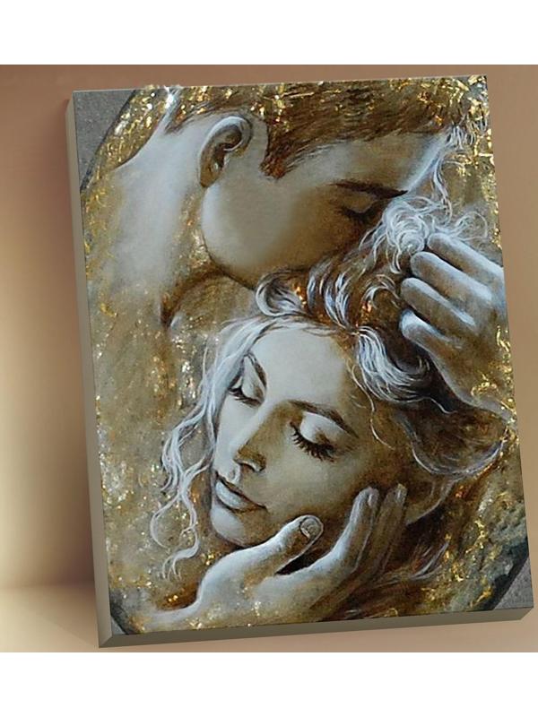 Картина по номерам с поталью 40 × 50 см «Необходимость присутствия» 17 цветов