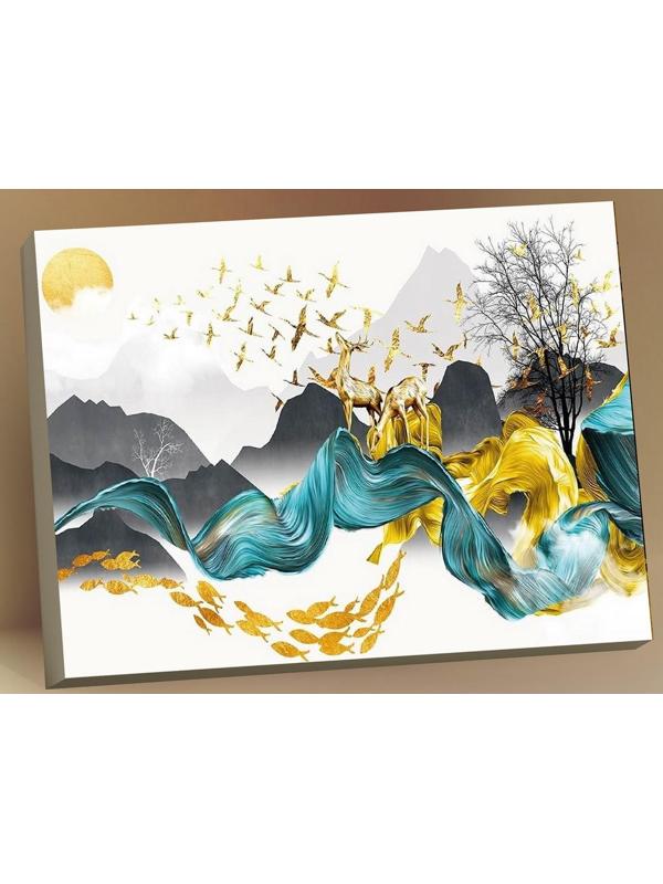 Картина по номерам с поталью 40 × 50 см «Ввысь» 21 цвет