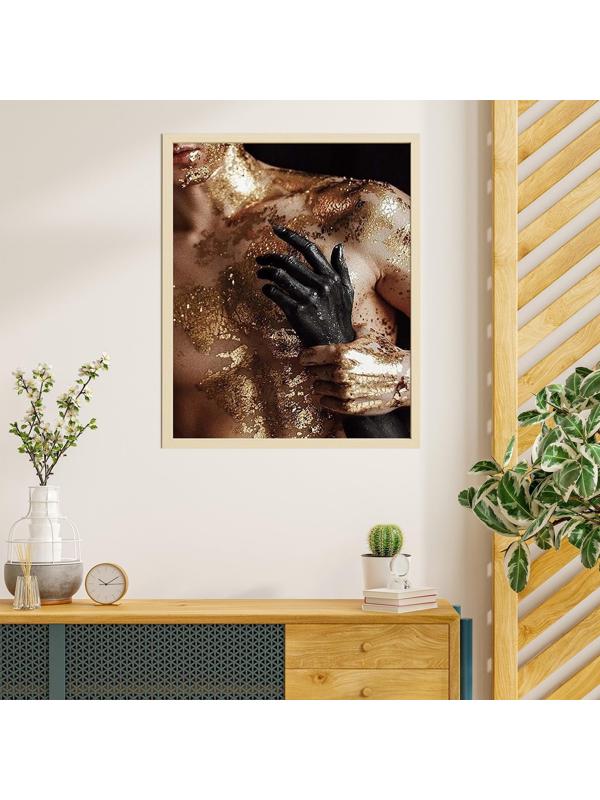 Картина по номерам с поталью 40 × 50 см «Драгоценное прикосновение» 18 цветов