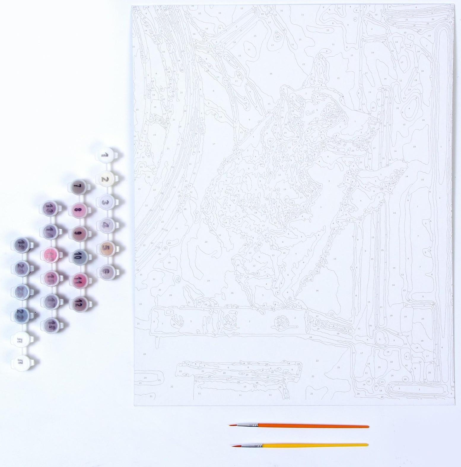 Картина по номерам на картоне 40 × 50 см «Верный друг»