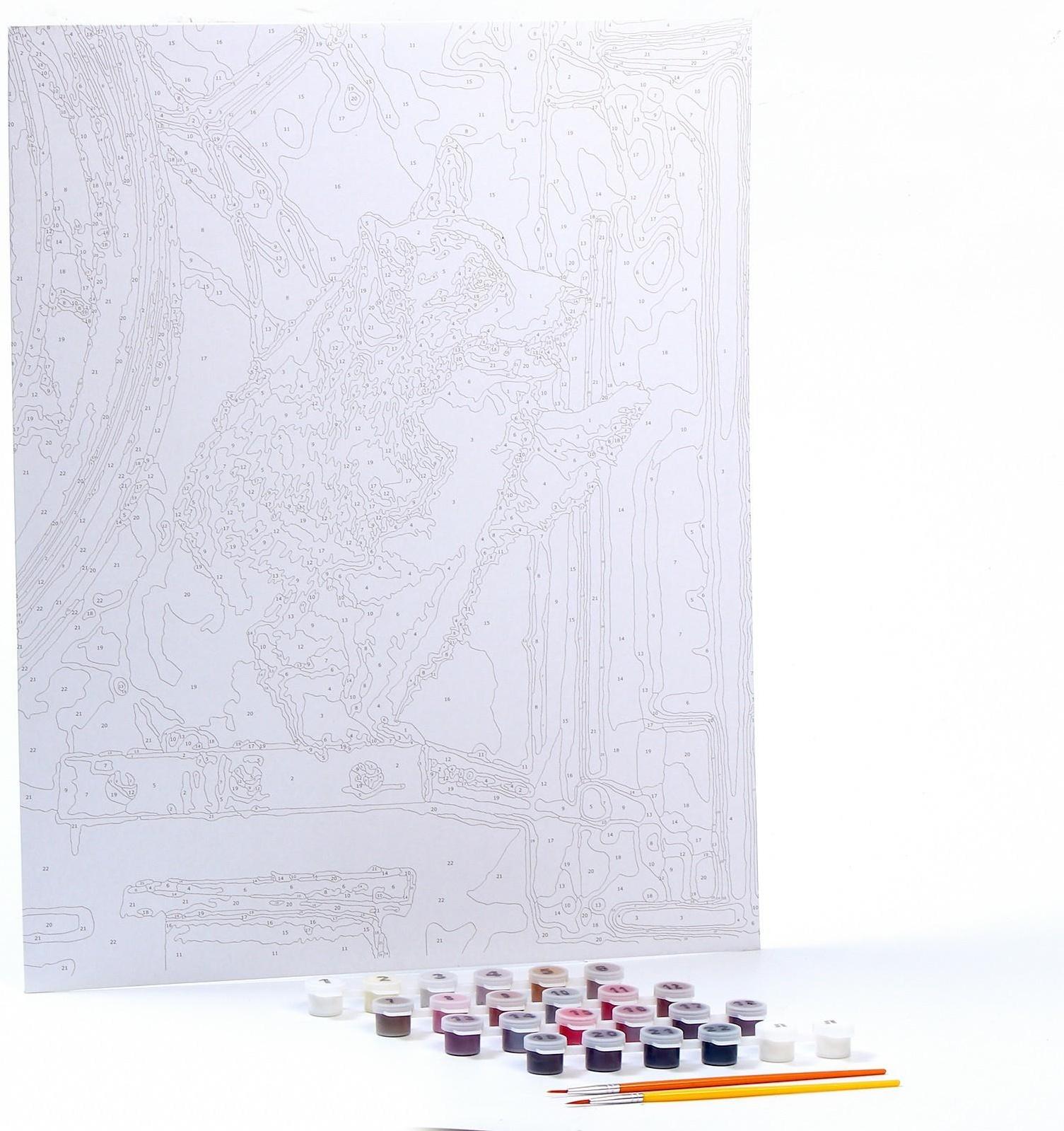 Картина по номерам на картоне 40 × 50 см «Верный друг»