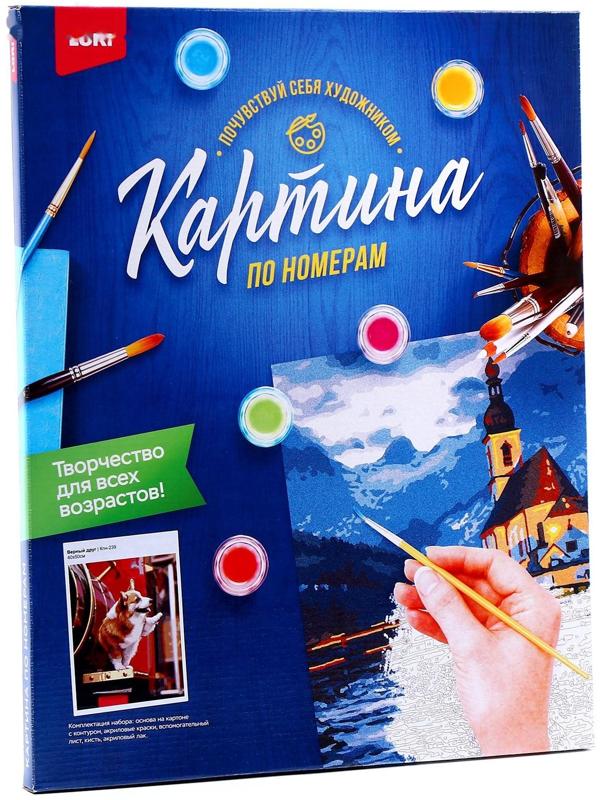 Картина по номерам на картоне 40 × 50 см «Верный друг»