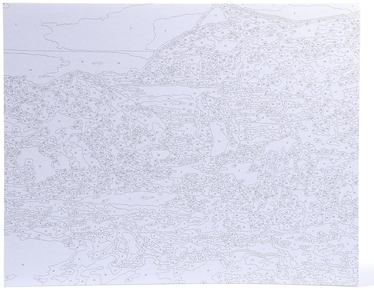 Картина по номерам на картоне 40 × 50 см «Дикое побережье»