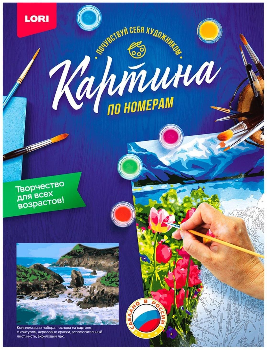 Картина по номерам на картоне 40 × 50 см «Дикое побережье»