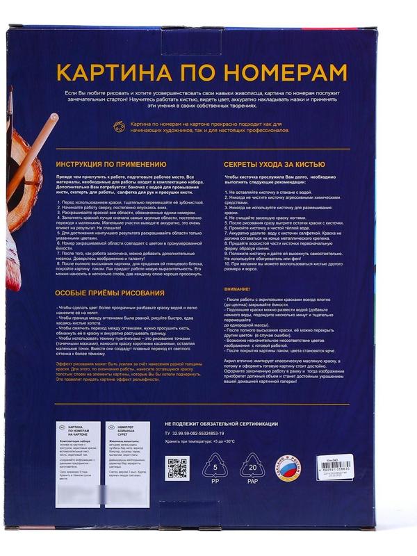 Картина по номерам на картоне 40 × 50 см «Дикое побережье»