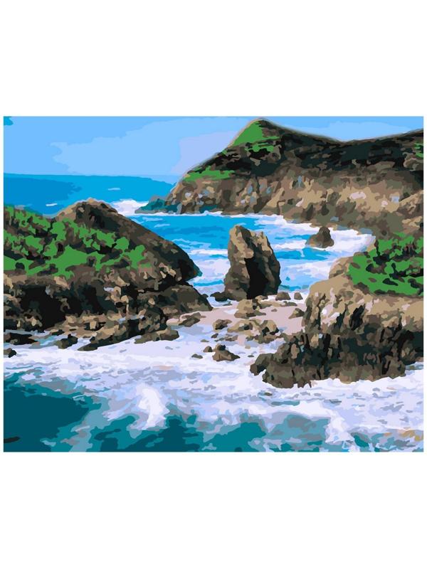Картина по номерам на картоне 40 × 50 см «Дикое побережье»