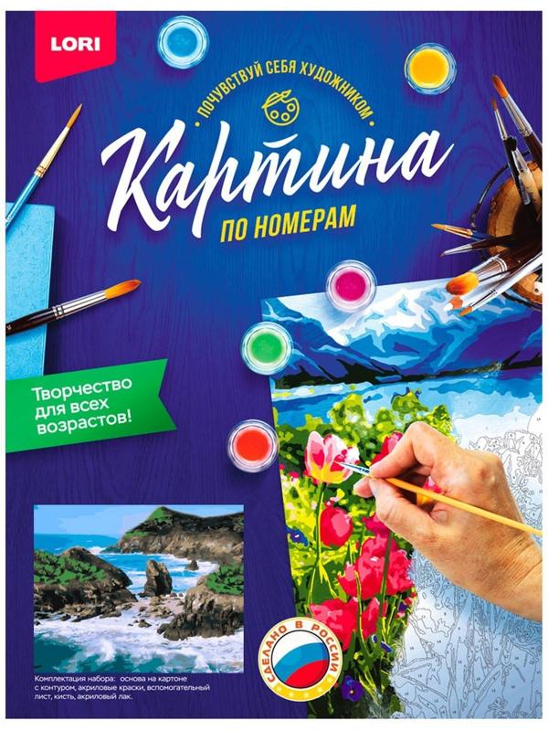 Картина по номерам на картоне 40 × 50 см «Дикое побережье»