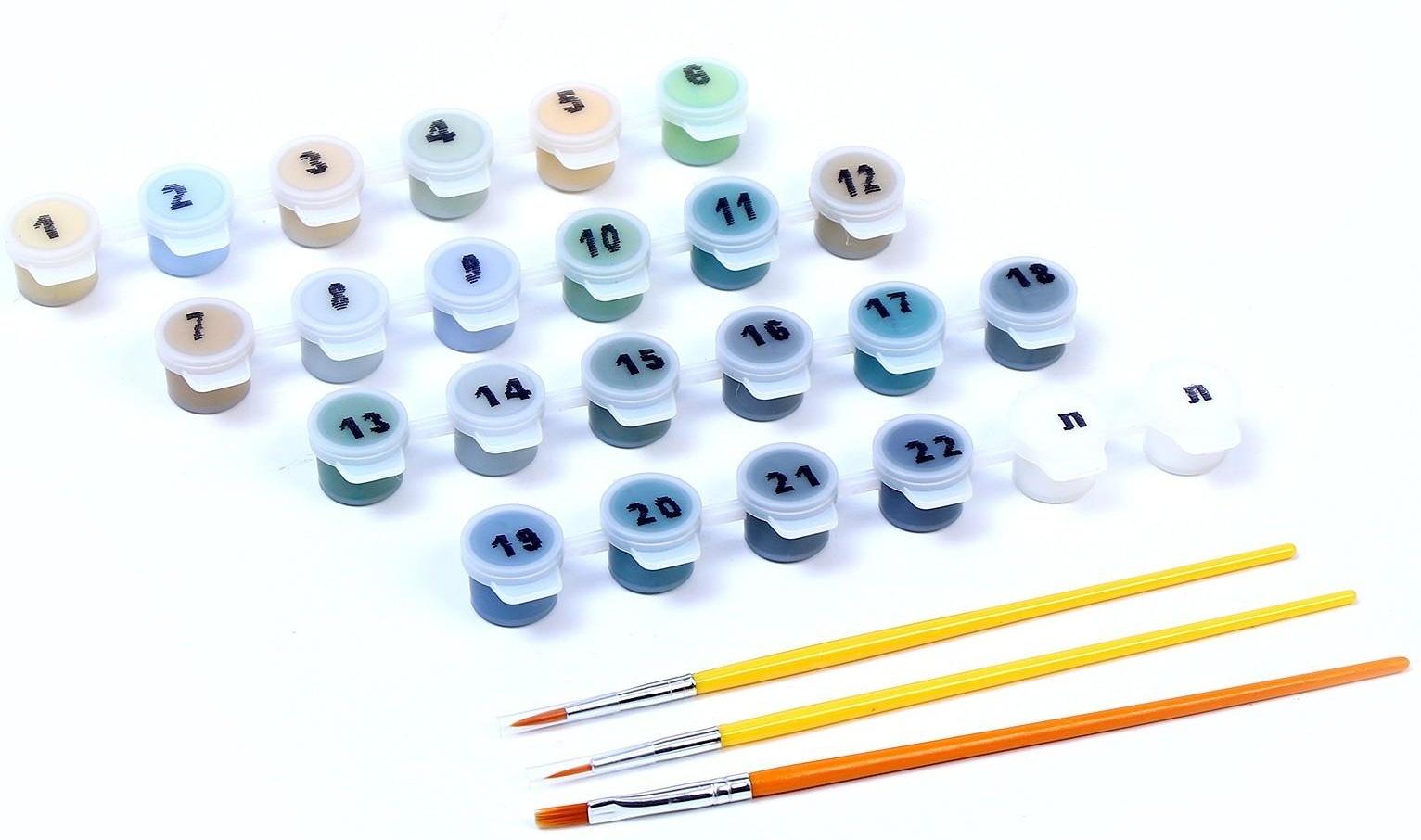 Картина по номерам холст на подрамнике 40 × 50 см «Мостик в саду»