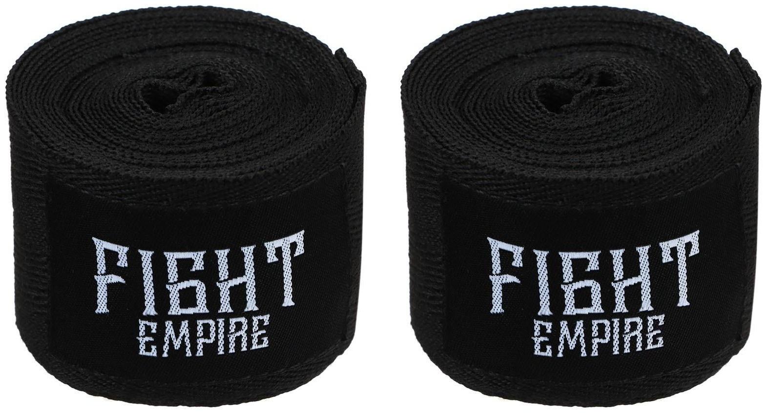 Бинт боксёрский FIGHT EMPIRE 4 м, цвет чёрный