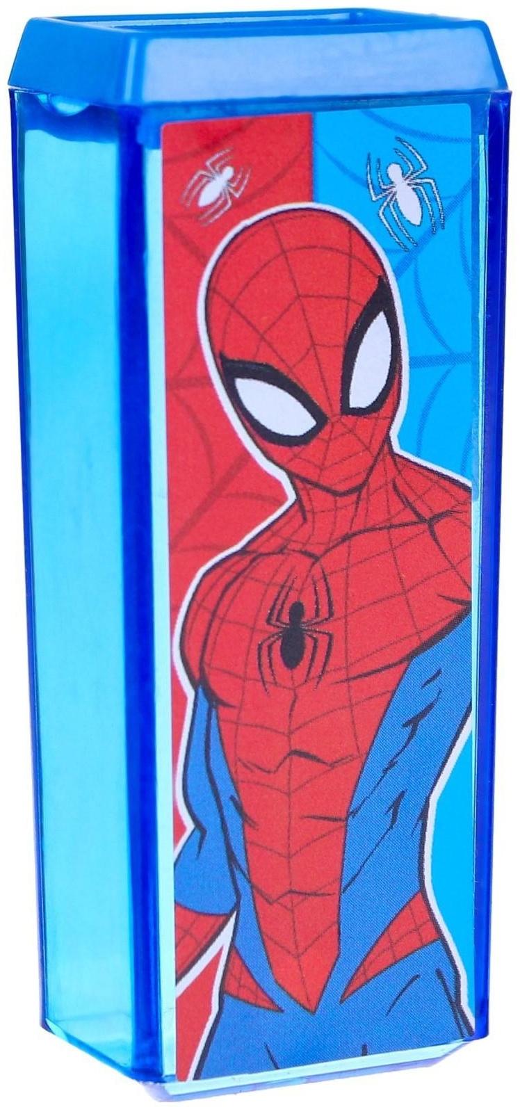 Точилка пластиковая прямоугольная, Человек-паук