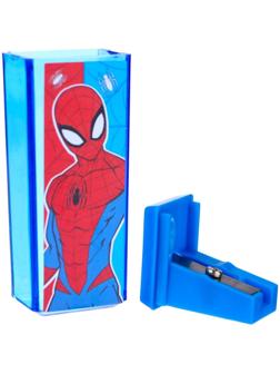 Точилка пластиковая прямоугольная, Человек-паук