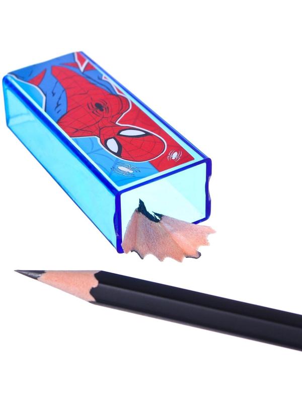 Точилка пластиковая прямоугольная, Человек-паук