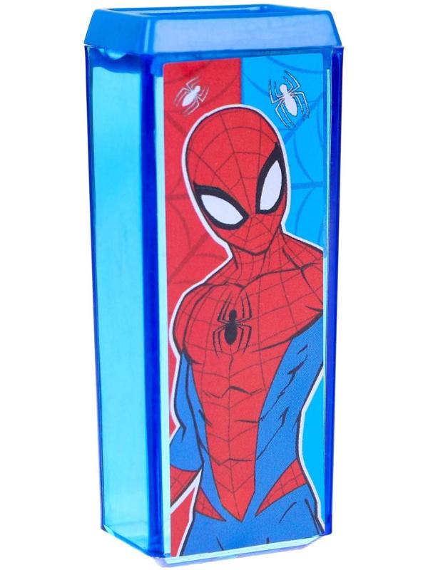 Точилка пластиковая прямоугольная, Человек-паук