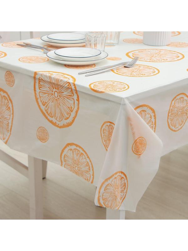 Скатерть без основы одноразовая с рисунком, плотность 25 мкм, 120×180 см, 5 шт в рулоне