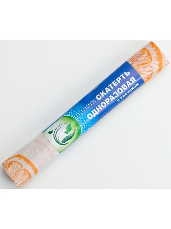 Скатерть без основы одноразовая с рисунком, плотность 25 мкм, 120×180 см, 5 шт в рулоне