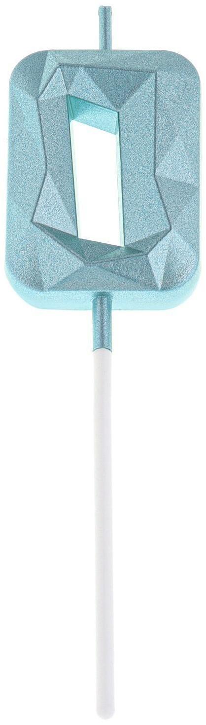 Свеча в торт на шпажке «Алмаз», цифра 