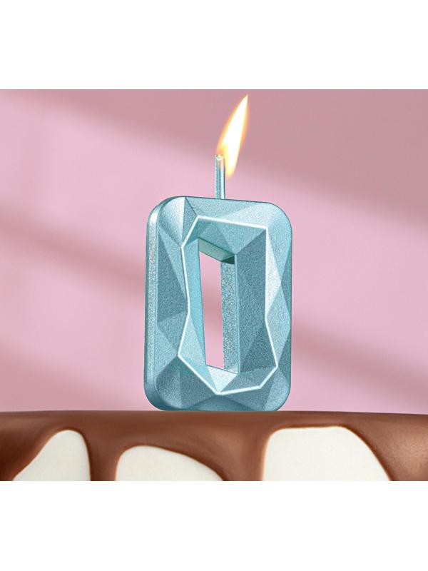 Свеча в торт на шпажке «Алмаз», цифра 