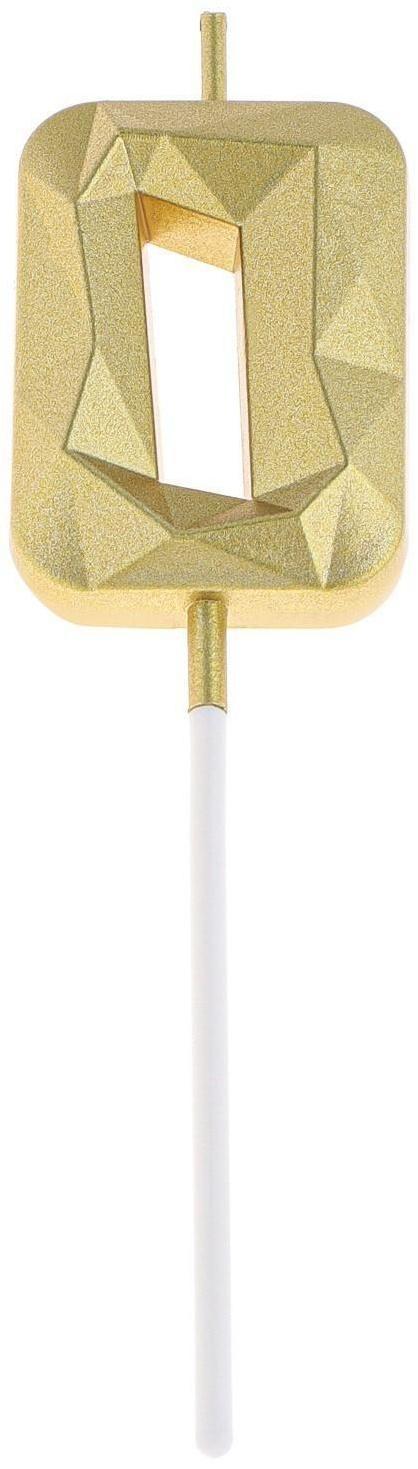 Свеча в торт на шпажке «Алмаз», цифра 