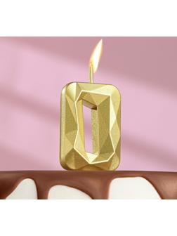 Свеча в торт на шпажке «Алмаз», цифра 