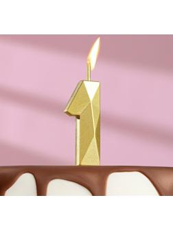 Свеча в торт на шпажке «Алмаз», цифра 