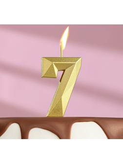 Свеча в торт на шпажке «Алмаз», цифра 