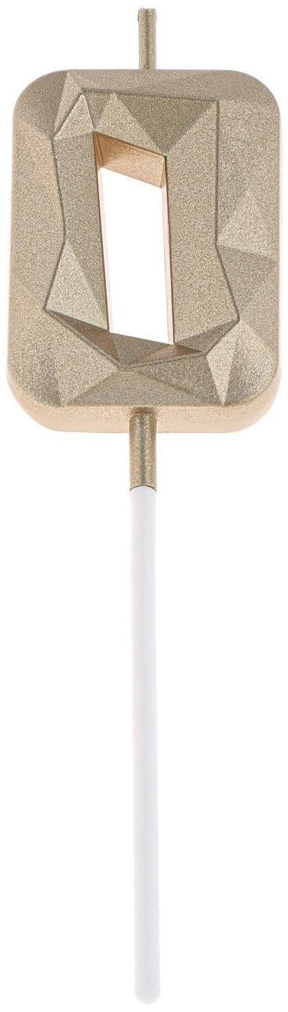 Свеча в торт на шпажке «Алмаз», цифра 