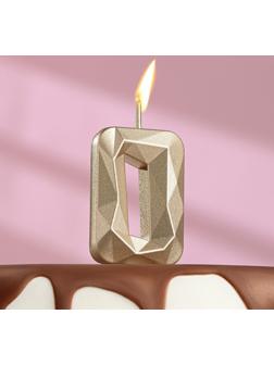 Свеча в торт на шпажке «Алмаз», цифра 