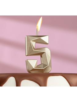Свеча в торт на шпажке «Алмаз», цифра 