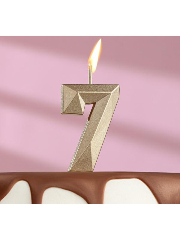 Свеча в торт на шпажке «Алмаз», цифра 