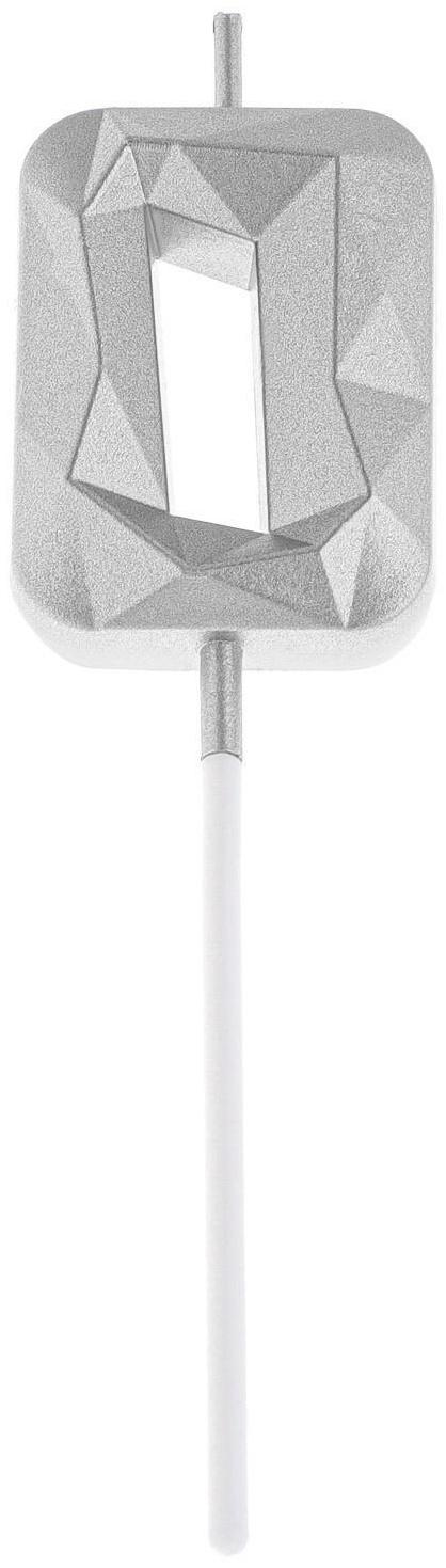 Свеча в торт на шпажке «Алмаз», цифра 